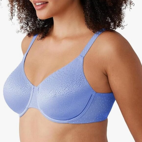 NWT Wacoal Women's Back Appeal Underwire Bra, blue hydrangea, - Picture 2 of 5